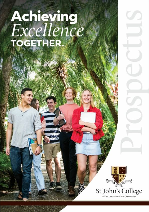 Front cover of the St John's College Prospectus